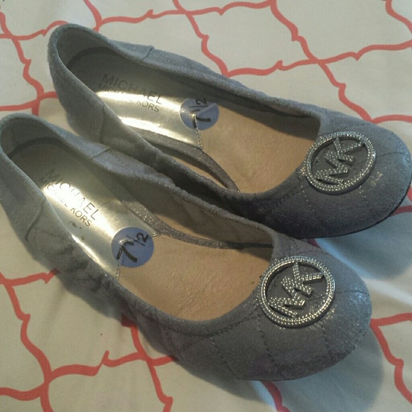 Michael Kors Shoes - LIght blue leather ballerina flats